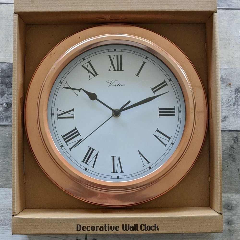 Copper wall clock